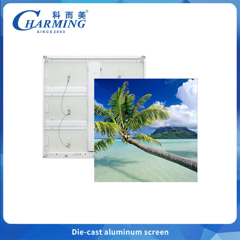 Écran publicitaire 4k en aluminium moulé sous pression 960x960MM, écran mural LED P6 étanche pour l'extérieur