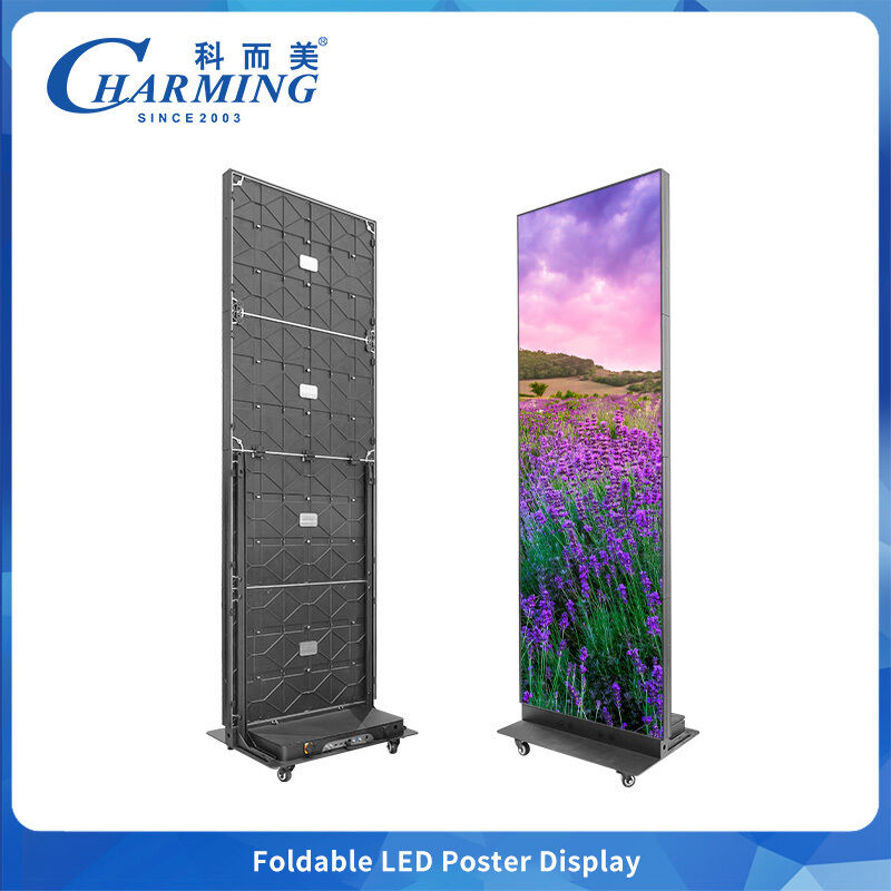 Écran LED à épissure sans couture à verrouillage rapide P2 P2.5 Cabinet pliable avec trous de positionnement pour une installation facile
