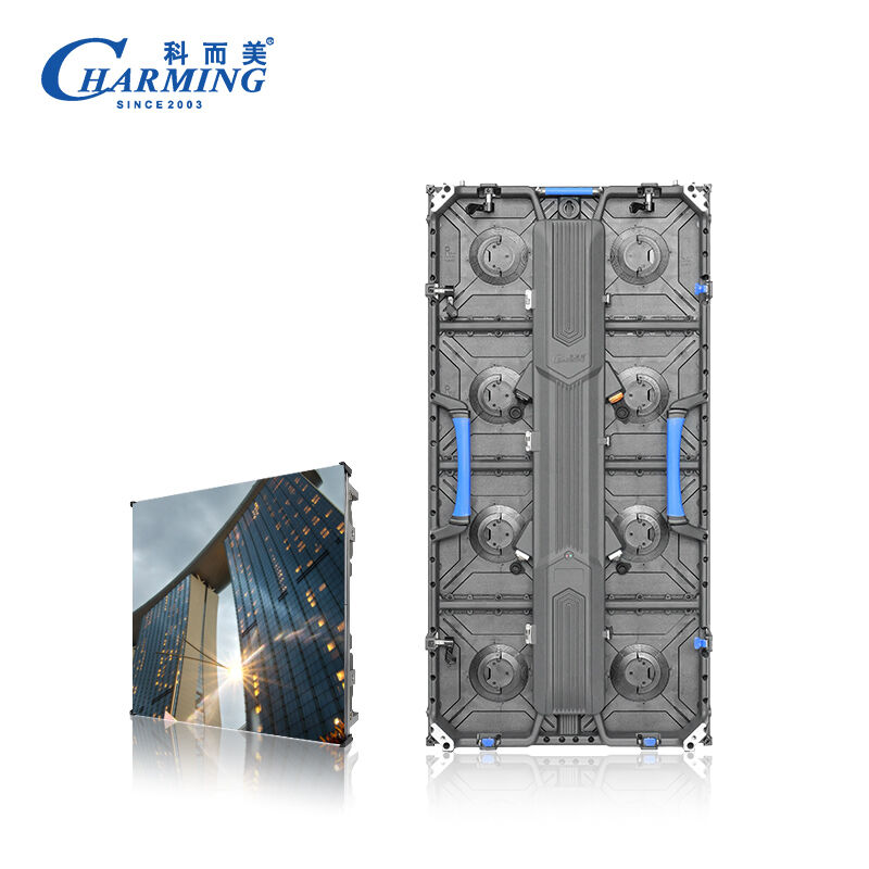 Mur vidéo LED extérieur P3.91 avec taux de rafraîchissement élevé de 3840 Hz, armoire en aluminium moulé sous pression et conception légère de 500x1000 mm