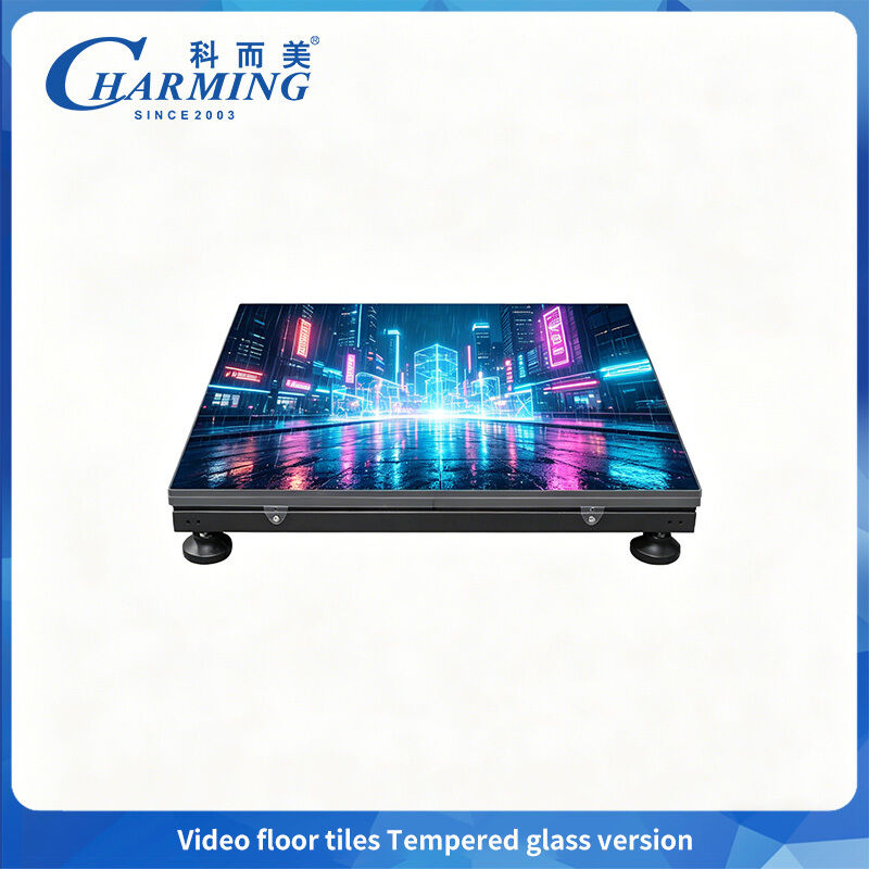 carrelages visuels visuels de la haute performance P3.91 LED de 500x1000mm/piste de danse interactive en verre trempé
