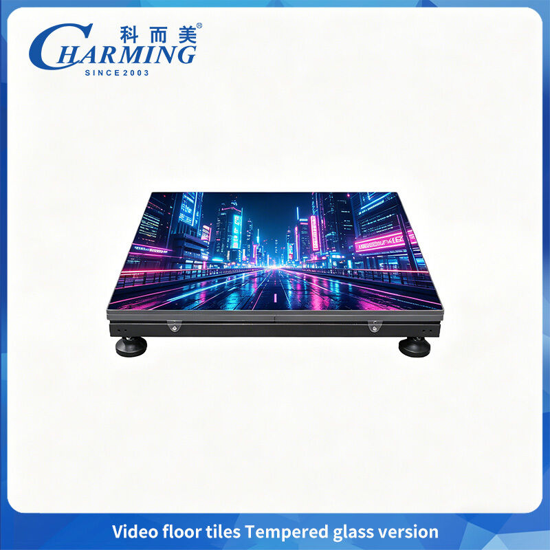 1/16 Écran de piste de danse LED P3.91 avec version en verre trempé Post-maintenance