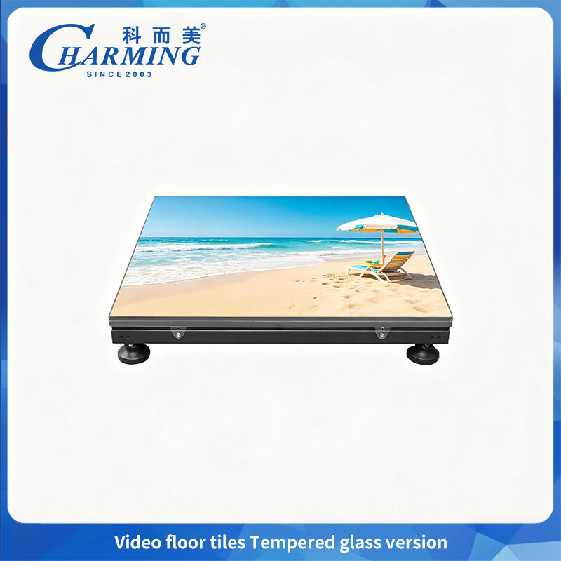 P3.91 Carrelage vidéo version verre trempé résistant à l'usure et capacité de charge 500KG