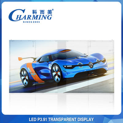 100x50CM Verre Transparent LED Mur Vidéo En Aluminium Pixel Pith P3.91MM