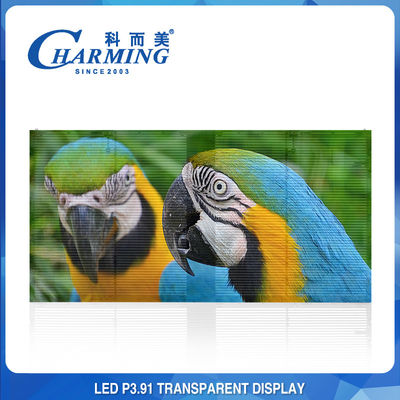 Mur transparent imperméable d'IP65 LED, écran en verre visuel transparent d'anti collision