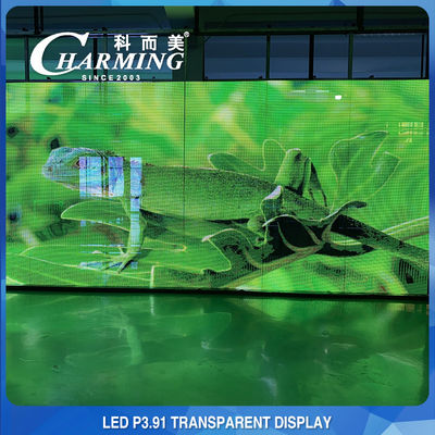 Location visuelle transparente 3D P3.91 de mur du club IP45 d'intérieur LED pratique