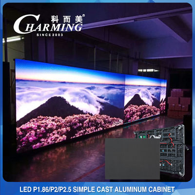 affichage à LED fixe d'intérieur du mur visuel 3840HZ P1.53 P1.86 P2 Multiscene
