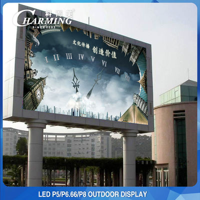 SMD2525 annonçant l'écran visuel extérieur P4 P5 P8 de mur de LED imperméable