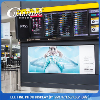 L'affichage de mur visuel d'intérieur de la publicité 4K a coulé P2.5 sous pression en aluminium sans couture