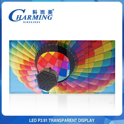 Image claire extérieure d'intérieur P3.91 LED d'écran transparent léger de RVB