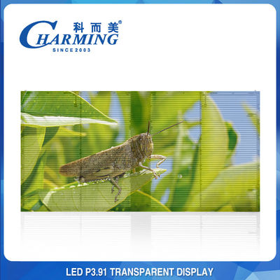 Écran LED transparent à 1920 Hz P3.91 Écran vidéo LED Affichage murale pour centre commercial