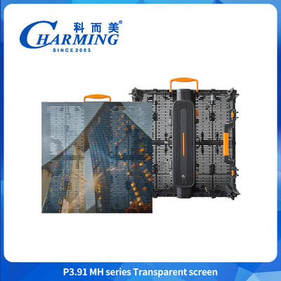 Centre commercial de haute luminosité 3.91-7.8mm Hd Affichage commercial transparent LED imperméable à l'eau Mur vidéo pour la publicité