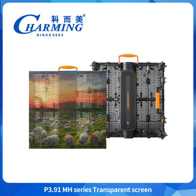 Écran LED transparent à haute luminosité IP65 étanche à l'eau LED mur vidéo transparent
