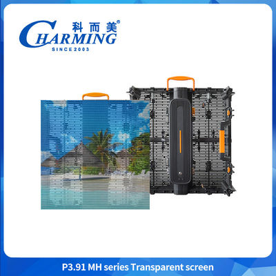Écran 3D en couleur P3.91MH Série Transparent Ultra-mince Écran mural à LED étanche