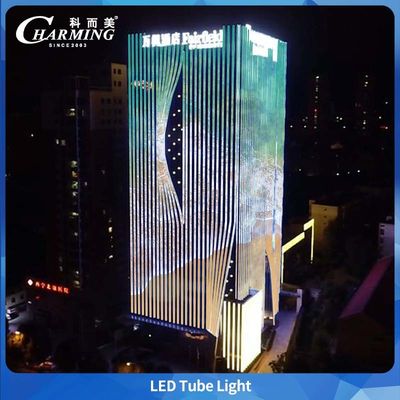 Tube lumineux RGB U38 1000/500*38*58MM, certifié 3C et CE pour bâtiments extérieurs, entretien facile