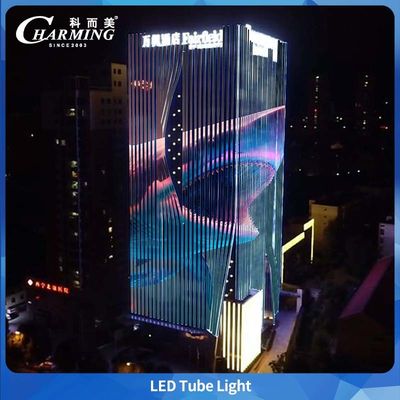 Tubes lumineux LED U38-1000 1000*38*58MM IP65 alliage d'aluminium + PC pour bâtiment extérieur