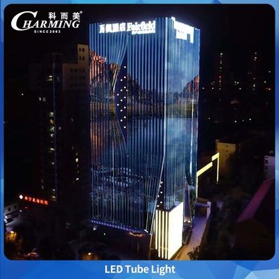Couverture PC SMD5050 IP65 LED Tube Light pour la publicité extérieure de bâtiments énormes