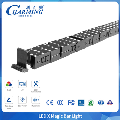 Lumière de barre magique LED époustouflante et colorée, longue durée de vie, RGB, matériau de la coque PC, angle de vision de 140°