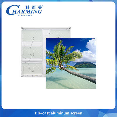 Écran publicitaire 4k en aluminium moulé sous pression 960x960MM, écran mural LED P6 étanche pour l'extérieur