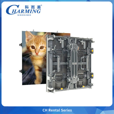 Écran LED extérieur de forme créative P3.91 Armoire incurvée flexible à angle droit 7680Hz pour festival de concert