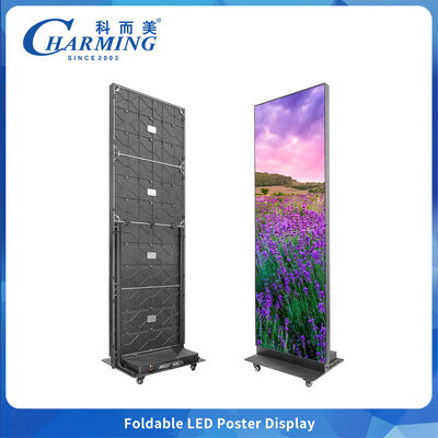 Écran LED à épissure sans couture à verrouillage rapide P2 P2.5 Cabinet pliable avec trous de positionnement pour une installation facile