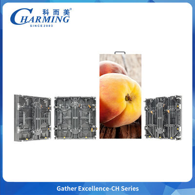 Lightweight Outdoor Right Angle LED Cabinet P3.91 4000nits IP65 for Building Edge Billboard